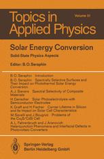 Solar Energy Conversion - J. Aranovich; B.O. Seraphin