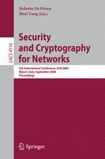 Security and Cryptography for Networks - Roberto De Prisco; Moti Yung