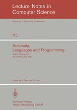 Automata, Languages and Programming - S. Even; O. Kariv