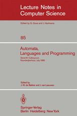 Automata, Languages and Programming - J. W. de Bakker; J. van Leeuwen