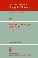 Advances in Cryptology - Hugh C. Williams