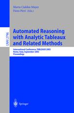 Automated Reasoning with Analytic Tableaux and Related Methods - Marta Cialdea Mayer; Fiora Pirri