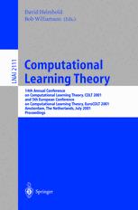 Computational Learning Theory - David Helmbold; Bob Williamson