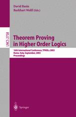Theorem Proving in Higher Order Logics - David Basin; Burkhart Wolff