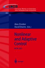 Nonlinear and Adaptive Control - Alan S.I. Zinober; David H. Owens