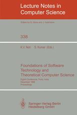 Foundations of Software Technology and Theoretical Computer Science - Kesav V. Nori; Sanjeev Kumar