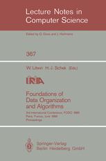 Foundations of Data Organization and Algorithms - Witold Litwin; Hans-JÃ¶rg Schek