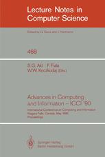 Advances in Computing and Information - ICCI '90 - Selim G. Akl; Frantisek Fiala; Waldemar W. Koczkodaj
