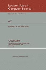 COLOG-88 - Per Martin-LÃ¶f; Grigori Mints
