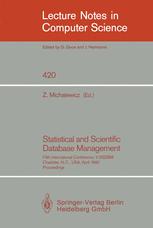 Statistical and Scientific Database Management - Zbigniew Michalewicz
