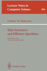 Data Structures and Efficient Algorithms - Burkhard Monien; Thomas Ottmann