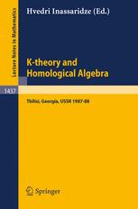 K-theory and Homological Algebra - Hvedri Inassaridze