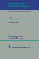 Termination Proofs for Logic Programs - Lutz PlÃ¼mer