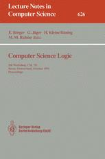 Computer Science Logic - Egon BÃ¶rger; Gerhard JÃ¤ger; Hans Kleine BÃ¼ning; Michael M. Richter
