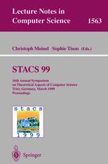 STACS 99 - Christoph Meinel; Sophie Tison