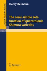 The semi-simple zeta function of quaternionic Shimura varieties - Harry Reimann