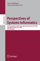 Perspectives of Systems Informatics - Andrei Voronkov; Irina Virbitskaite