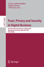 Trust, Privacy and Security in Digital Business - Costas Lambrinoudakis; GÃ¼nther Pernul; A Min Tjoa
