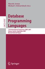 Database Programming Languages - Marcelo Arenas; Michael I. Schwartzbach