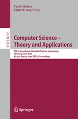 Computer Science -- Theory and Applications - Farid M. Ablaev; Ernst W. Mayr