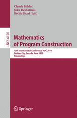 Mathematics of Program Construction - Claude Bolduc; Jules Desharnais; Bechir Ktari