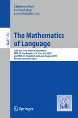 The Mathematics of Language - Christian Ebert; Gerhard JÃ¤ger; Jens Michaelis