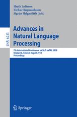 Advances in Natural Language Processing - Hrafn Loftsson; Eirikur Rögnvaldsson; Sigrun Helgadottir