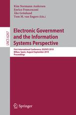 Electronic Government and the Information Systems Perspective - Kim Normann Andersen; Enrico Francesconi; Ake Grönlund; Tom M van Engers