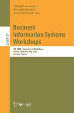Business Information Systems Workshops - Witold Abramowicz; Robert Tolksdorf; Krzysztof Wecel