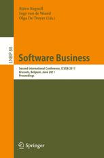 Software Business - Björn Regnell; Inge van de Weerd; Olga De Troyer