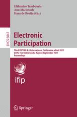 Electronic Participation - Efthimios Tambouris; Ann Macintosh; Hans de Bruijn