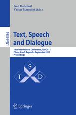 Text, Speech and Dialogue - Ivan Habernal; Vaclav Matousek