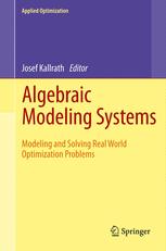 Algebraic Modeling Systems - Josef Kallrath