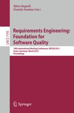 Requirements Engineering: Foundation for Software Quality - BjÃ¶rn Regnell; Daniela Damian