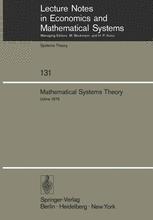 Mathematical Systems Theory - G. Marchesini; S. K. Mitter