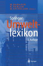 Springer Umweltlexikon - MÃ¼fit Bahadir; Bundesministerin fÃ¼r Bildung und Forschung; H. Parlar; M. Spiteller