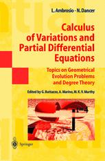 Calculus of Variations and Partial Differential Equations - Luigi Ambrosio; Giuseppe Buttazzo; Norman Dancer; Antonio Marino; M.K.V. Murthy