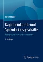 KapitaleinkÃ¼nfte und SpekulationsgeschÃ¤fte - Ulrich Stache
