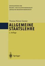 Allgemeine Staatslehre - Professor Dr. Thomas Fleiner-Gerster
