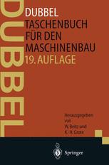 DUBBEL - Taschenbuch fÃ¼r den Maschinenbau - H. Dubbel; Wolfgang Beitz; U. Jarecki