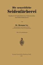 ISBN 9783662261347 product image for Die neuzeitliche SeidenfÃ¤rberei | upcitemdb.com