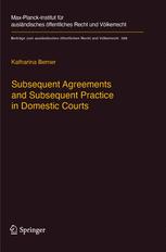ISBN 9783662572153 product image for Subsequent Agreements and Subsequent Practice in Domestic Courts | upcitemdb.com