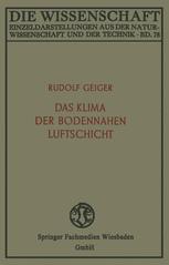 Das Klima der bodennahen Luftschicht - Rudolf Geiger
