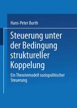 Steuerung unter der Bedingung struktureller Koppelung - Hans-Peter Burth
