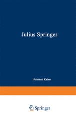 Julius Springer - Hermann Kaiser