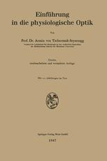 EinfÃ¼hrung in die physiologische Optik - Armin v. Tschermak-Seysenegg