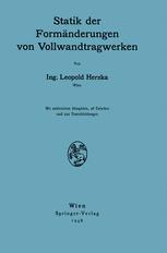 Statik der FormÃ¤nderungen von Vollwandtragwerken - Leopold Herzka