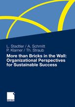 More than Bricks in the Wall: Organizational Perspectives for Sustainable Success - Lea Stadtler; Achim Schmitt; Patricia Klarner; Thomas Straub