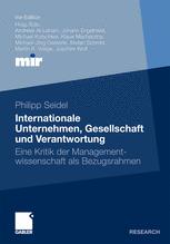Internationale Unternehmen, Gesellschaft und Verantwortung - Philipp Seidel
