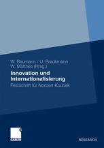 Innovation und Internationalisierung - Wolfgang Baumann; Ulrich Braukmann; Winfried Matthes